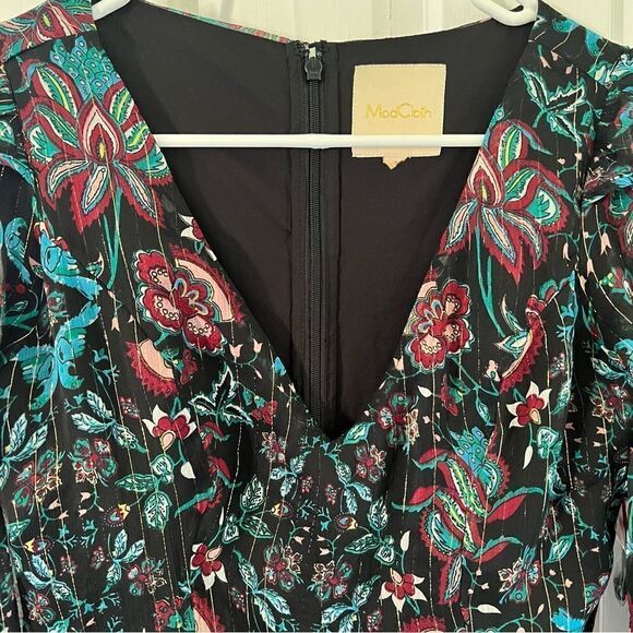 ModCloth Floral Metallic Maxi Dress - Picture 6 of 9